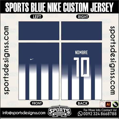 SPORTS BLUE NIKE CUSTOM JERSEY. SPORTS BLUE NIKE CUSTOM JERSEY, SPORTS BLUE NIKE CUSTOM JERSEY.SPORTS BLUE NIKE CUSTOM JERSEY, SPORTS BLUE NIKE CUSTOM JERSEY, SPORTS BLUE NIKE CUSTOM JERSEY SHIRT VECTOR, NEW SPORTS BLUE NIKE CUSTOM JERSEY 2022/23. Sublimation Football Shirt Pattern, Soccer JERSEY Printing Files, Football Shirt Ai Files, Football Shirt Vector, Football Kit Vector, Sublimation Soccer JERSEY Printing Files,