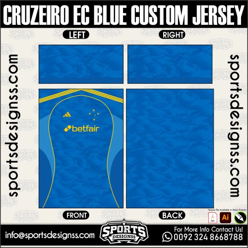CRUZEIRO EC BLUE CUSTOM JERSEY, CRUZEIRO EC BLUE CUSTOM JERSEY. CRUZEIRO EC BLUE CUSTOM JERSEY, SPORTS DESIGNS CUSTOM SOCCER JERSEY, SPORTS DESIGNS CUSTOM SOCCER JERSEY SHIRT VECTOR, CRUZEIRO EC BLUE CUSTOM JERSEY. Sublimation Football Shirt Pattern, Soccer JERSEY Printing Files, Football Shirt Ai Files, Football Shirt Vector, Football Kit Vector, Sublimation Soccer JERSEY Printing Files, Print Ready Football Shirt CDR and Ai Files, Soccer JERSEY Design for Sublimation, CRUZEIRO EC BLUE CUSTOM JERSEY. This JERSEY is Available in PDF, Ai & CDR Format