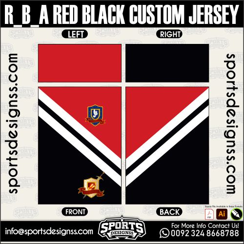 R_B_A RED BLACK CUSTOM JERSEY, R_B_A RED BLACK CUSTOM JERSEY. R_B_A RED BLACK CUSTOM JERSEY, SPORTS DESIGNS CUSTOM SOCCER JERSEY, SPORTS DESIGNS CUSTOM SOCCER JERSEY SHIRT VECTOR, R_B_A RED BLACK CUSTOM JERSEY. Sublimation Football Shirt Pattern, Soccer JERSEY Printing Files, Football Shirt Ai Files, Football Shirt Vector, Football Kit Vector, Sublimation Soccer JERSEY Printing Files, Print Ready Football Shirt CDR and Ai Files, Soccer JERSEY Design for Sublimation, R_B_A RED BLACK CUSTOM JERSEY. This JERSEY is Available in PDF, Ai & CDR Format