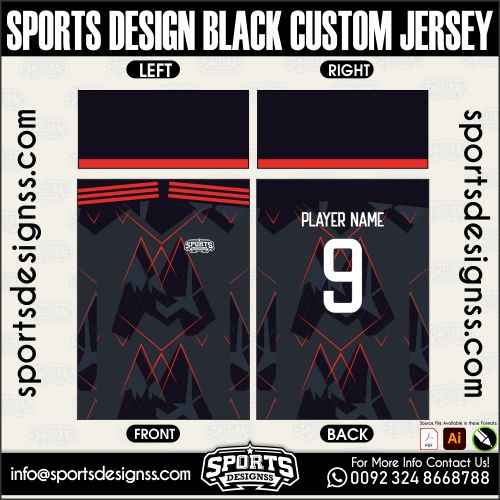SPORTS DESIGN BLACK CUSTOM JERSEY. SPORTS DESIGN BLACK CUSTOM JERSEY, SPORTS DESIGN BLACK CUSTOM JERSEY.SPORTS DESIGN BLACK CUSTOM JERSEY, SPORTS DESIGN BLACK CUSTOM JERSEY, SPORTS DESIGN BLACK CUSTOM JERSEY SHIRT VECTOR, NEW SPORTS DESIGN BLACK CUSTOM JERSEY 2022/23. Sublimation Football Shirt Pattern, Soccer JERSEY Printing Files, Football Shirt Ai Files, Football Shirt Vector, Football Kit Vector, Sublimation Soccer JERSEY Printing Files,