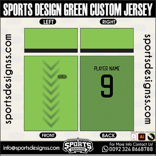 SPORTS DESIGN GREEN CUSTOM JERSEY. SPORTS DESIGN GREEN CUSTOM JERSEY, SPORTS DESIGN GREEN CUSTOM JERSEY.SPORTS DESIGN GREEN CUSTOM JERSEY, SPORTS DESIGN GREEN CUSTOM JERSEY, SPORTS DESIGN GREEN CUSTOM JERSEY SHIRT VECTOR, NEW SPORTS DESIGN GREEN CUSTOM JERSEY 2022/23. Sublimation Football Shirt Pattern, Soccer JERSEY Printing Files, Football Shirt Ai Files, Football Shirt Vector, Football Kit Vector, Sublimation Soccer JERSEY Printing Files,