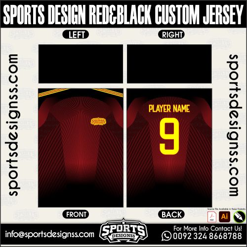 SPORTS DESIGN RED&BLACK CUSTOM JERSEY, SPORTS DESIGN RED&BLACK CUSTOM JERSEY. SPORTS DESIGN RED&BLACK CUSTOM JERSEY, SPORTS DESIGNS CUSTOM SOCCER JERSEY, SPORTS DESIGNS CUSTOM SOCCER JERSEY SHIRT VECTOR, SPORTS DESIGN RED&BLACK CUSTOM JERSEY. Sublimation Football Shirt Pattern, Soccer JERSEY Printing Files, Football Shirt Ai Files, Football Shirt Vector, Football Kit Vector, Sublimation Soccer JERSEY Printing Files, Print Ready Football Shirt CDR and Ai Files, Soccer JERSEY Design for Sublimation, SPORTS DESIGN RED&BLACK CUSTOM JERSEY. This JERSEY is Available in PDF, Ai & CDR Format