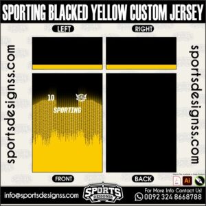 SPORTING BLACKED YELLOW CUSTOM JERSEY, SPORTING BLACKED YELLOW CUSTOM JERSEY. SPORTING BLACKED YELLOW CUSTOM JERSEY, SPORTS DESIGNS CUSTOM SOCCER JERSEY, SPORTS DESIGNS CUSTOM SOCCER JERSEY SHIRT VECTOR, SPORTING BLACKED YELLOW CUSTOM JERSEY. Sublimation Football Shirt Pattern, Soccer JERSEY Printing Files, Football Shirt Ai Files, Football Shirt Vector, Football Kit Vector, Sublimation Soccer JERSEY Printing Files, Print Ready Football Shirt CDR and Ai Files, Soccer JERSEY Design for Sublimation, SPORTING BLACKED YELLOW CUSTOM JERSEY. This JERSEY is Available in PDF, Ai & CDR Format
