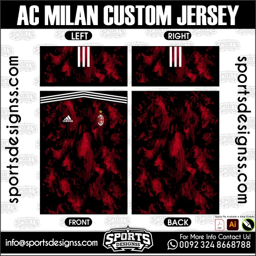 AC MILAN CUSTOM JERSEY. AC MILAN CUSTOM JERSEY, AC MILAN CUSTOM JERSEY.AC MILAN CUSTOM JERSEY, AC MILAN CUSTOM JERSEY, AC MILAN CUSTOM JERSEY SHIRT VECTOR, NEW AC MILAN CUSTOM JERSEY 2022/23. Sublimation Football Shirt Pattern, Soccer JERSEY Printing Files, Football Shirt Ai Files, Football Shirt Vector, Football Kit Vector, Sublimation Soccer JERSEY Printing Files,