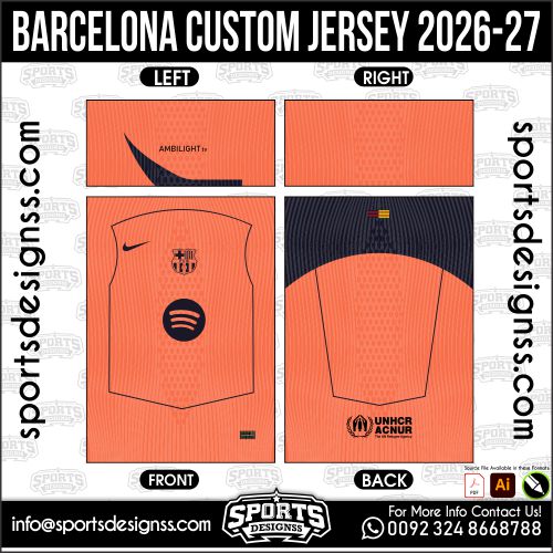 BARCELONA CUSTOM JERSEY 2026-27. BARCELONA CUSTOM JERSEY 2026-27, BARCELONA CUSTOM JERSEY 2026-27.BARCELONA CUSTOM JERSEY 2026-27, BARCELONA CUSTOM JERSEY 2026-27, BARCELONA CUSTOM JERSEY 2026-27 SHIRT VECTOR, NEW BARCELONA CUSTOM JERSEY 2026-27 2022/23. Sublimation Football Shirt Pattern, Soccer JERSEY Printing Files, Football Shirt Ai Files, Football Shirt Vector, Football Kit Vector, Sublimation Soccer JERSEY Printing Files,