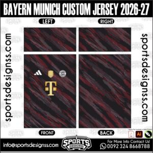 BAYERN MUNICH CUSTOM JERSEY 2026-27. BAYERN MUNICH CUSTOM JERSEY 2026-27, BAYERN MUNICH CUSTOM JERSEY 2026-27.BAYERN MUNICH CUSTOM JERSEY 2026-27, BAYERN MUNICH CUSTOM JERSEY 2026-27, BAYERN MUNICH CUSTOM JERSEY 2026-27 SHIRT VECTOR, NEW BAYERN MUNICH CUSTOM JERSEY 2026-27 2022/23. Sublimation Football Shirt Pattern, Soccer JERSEY Printing Files, Football Shirt Ai Files, Football Shirt Vector, Football Kit Vector, Sublimation Soccer JERSEY Printing Files,