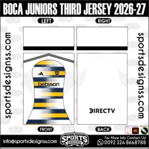 BOCA JUNIORS THIRD JERSEY 2026-27. BOCA JUNIORS THIRD JERSEY 2026-27, BOCA JUNIORS THIRD JERSEY 2026-27.BOCA JUNIORS THIRD JERSEY 2026-27, BOCA JUNIORS THIRD JERSEY 2026-27, BOCA JUNIORS THIRD JERSEY 2026-27 SHIRT VECTOR, NEW BOCA JUNIORS THIRD JERSEY 2026-27 2022/23. Sublimation Football Shirt Pattern, Soccer JERSEY Printing Files, Football Shirt Ai Files, Football Shirt Vector, Football Kit Vector, Sublimation Soccer JERSEY Printing Files,
