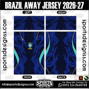 BRAZIL AWAY JERSEY 2026-27. BRAZIL AWAY JERSEY 2026-27, BRAZIL AWAY JERSEY 2026-27.BRAZIL AWAY JERSEY 2026-27, BRAZIL AWAY JERSEY 2026-27, BRAZIL AWAY JERSEY 2026-27 SHIRT VECTOR, NEW BRAZIL AWAY JERSEY 2026-27 2022/23. Sublimation Football Shirt Pattern, Soccer JERSEY Printing Files, Football Shirt Ai Files, Football Shirt Vector, Football Kit Vector, Sublimation Soccer JERSEY Printing Files,