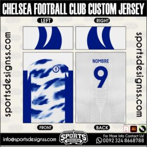 CHELSEA FOOTBALL CLUB CUSTOM JERSEY, CHELSEA FOOTBALL CLUB CUSTOM JERSEY. CHELSEA FOOTBALL CLUB CUSTOM JERSEY, SPORTS DESIGNS CUSTOM SOCCER JERSEY, SPORTS DESIGNS CUSTOM SOCCER JERSEY SHIRT VECTOR, CHELSEA FOOTBALL CLUB CUSTOM JERSEY. Sublimation Football Shirt Pattern, Soccer JERSEY Printing Files, Football Shirt Ai Files, Football Shirt Vector, Football Kit Vector, Sublimation Soccer JERSEY Printing Files, Print Ready Football Shirt CDR and Ai Files, Soccer JERSEY Design for Sublimation, CHELSEA FOOTBALL CLUB CUSTOM JERSEY. This JERSEY is Available in PDF, Ai & CDR Format