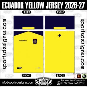 ECUADOR YELLOW JERSEY 2026-27. ECUADOR YELLOW JERSEY 2026-27, ECUADOR YELLOW JERSEY 2026-27.ECUADOR YELLOW JERSEY 2026-27, ECUADOR YELLOW JERSEY 2026-27, ECUADOR YELLOW JERSEY 2026-27 SHIRT VECTOR, NEW ECUADOR YELLOW JERSEY 2026-27 2022/23. Sublimation Football Shirt Pattern, Soccer JERSEY Printing Files, Football Shirt Ai Files, Football Shirt Vector, Football Kit Vector, Sublimation Soccer JERSEY Printing Files,