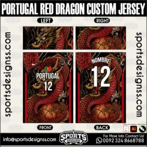 PORTUGAL RED DRAGON CUSTOM JERSEY, PORTUGAL RED DRAGON CUSTOM JERSEY. PORTUGAL RED DRAGON CUSTOM JERSEY, SPORTS DESIGNS CUSTOM SOCCER JERSEY, SPORTS DESIGNS CUSTOM SOCCER JERSEY SHIRT VECTOR, PORTUGAL RED DRAGON CUSTOM JERSEY. Sublimation Football Shirt Pattern, Soccer JERSEY Printing Files, Football Shirt Ai Files, Football Shirt Vector, Football Kit Vector, Sublimation Soccer JERSEY Printing Files, Print Ready Football Shirt CDR and Ai Files, Soccer JERSEY Design for Sublimation, PORTUGAL RED DRAGON CUSTOM JERSEY. This JERSEY is Available in PDF, Ai & CDR Format