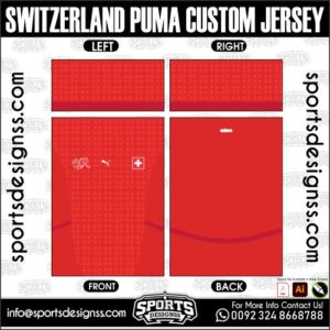 SWITZERLAND PUMA CUSTOM JERSEY. SWITZERLAND PUMA CUSTOM JERSEY, SWITZERLAND PUMA CUSTOM JERSEY.SWITZERLAND PUMA CUSTOM JERSEY, SWITZERLAND PUMA CUSTOM JERSEY, SWITZERLAND PUMA CUSTOM JERSEY SHIRT VECTOR, NEW SWITZERLAND PUMA CUSTOM JERSEY 2022/23. Sublimation Football Shirt Pattern, Soccer JERSEY Printing Files, Football Shirt Ai Files, Football Shirt Vector, Football Kit Vector, Sublimation Soccer JERSEY Printing Files,