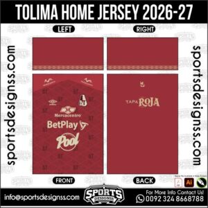 TOLIMA HOME JERSEY 2026-27. TOLIMA HOME JERSEY 2026-27, TOLIMA HOME JERSEY 2026-27.TOLIMA HOME JERSEY 2026-27, TOLIMA HOME JERSEY 2026-27, TOLIMA HOME JERSEY 2026-27 SHIRT VECTOR, NEW TOLIMA HOME JERSEY 2026-27 2022/23. Sublimation Football Shirt Pattern, Soccer JERSEY Printing Files, Football Shirt Ai Files, Football Shirt Vector, Football Kit Vector, Sublimation Soccer JERSEY Printing Files,