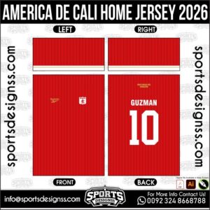 AMERICA DE CALI HOME JERSEY 2026. AMERICA DE CALI HOME JERSEY 2026, AMERICA DE CALI HOME JERSEY 2026.AMERICA DE CALI HOME JERSEY 2026, AMERICA DE CALI HOME JERSEY 2026, AMERICA DE CALI HOME JERSEY 2026 SHIRT VECTOR, NEW AMERICA DE CALI HOME JERSEY 2026 2022/23. Sublimation Football Shirt Pattern, Soccer JERSEY Printing Files, Football Shirt Ai Files, Football Shirt Vector, Football Kit Vector, Sublimation Soccer JERSEY Printing Files,