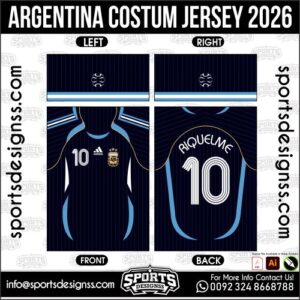 ARGENTINA COSTUM JERSEY 2026. ARGENTINA COSTUM JERSEY 2026, ARGENTINA COSTUM JERSEY 2026.ARGENTINA COSTUM JERSEY 2026, ARGENTINA COSTUM JERSEY 2026, ARGENTINA COSTUM JERSEY 2026 SHIRT VECTOR, NEW ARGENTINA COSTUM JERSEY 2026 2022/23. Sublimation Football Shirt Pattern, Soccer JERSEY Printing Files, Football Shirt Ai Files, Football Shirt Vector, Football Kit Vector, Sublimation Soccer JERSEY Printing Files,