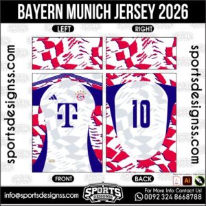 BAYERN MUNICH JERSEY 2026. BAYERN MUNICH JERSEY 2026, BAYERN MUNICH JERSEY 2026.BAYERN MUNICH JERSEY 2026, BAYERN MUNICH JERSEY 2026, BAYERN MUNICH JERSEY 2026 SHIRT VECTOR, NEW BAYERN MUNICH JERSEY 2026 2022/23. Sublimation Football Shirt Pattern, Soccer JERSEY Printing Files, Football Shirt Ai Files, Football Shirt Vector, Football Kit Vector, Sublimation Soccer JERSEY Printing Files,