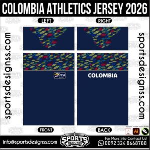COLOMBIA ATHLETICS JERSEY 2026. COLOMBIA ATHLETICS JERSEY 2026, COLOMBIA ATHLETICS JERSEY 2026.COLOMBIA ATHLETICS JERSEY 2026, COLOMBIA ATHLETICS JERSEY 2026, COLOMBIA ATHLETICS JERSEY 2026 SHIRT VECTOR, NEW COLOMBIA ATHLETICS JERSEY 2026 2022/23. Sublimation Football Shirt Pattern, Soccer JERSEY Printing Files, Football Shirt Ai Files, Football Shirt Vector, Football Kit Vector, Sublimation Soccer JERSEY Printing Files,