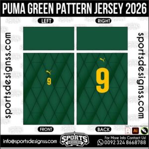 PUMA GREEN PATTERN JERSEY 2026. PUMA GREEN PATTERN JERSEY 2026, PUMA GREEN PATTERN JERSEY 2026.PUMA GREEN PATTERN JERSEY 2026, PUMA GREEN PATTERN JERSEY 2026, PUMA GREEN PATTERN JERSEY 2026 SHIRT VECTOR, NEW PUMA GREEN PATTERN JERSEY 2026 2022/23. Sublimation Football Shirt Pattern, Soccer JERSEY Printing Files, Football Shirt Ai Files, Football Shirt Vector, Football Kit Vector, Sublimation Soccer JERSEY Printing Files,