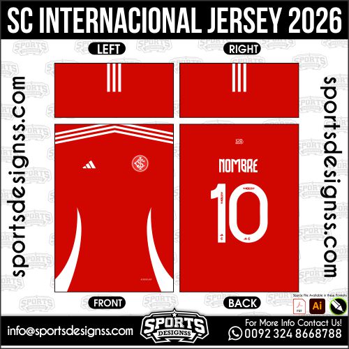 SC INTERNACIONAL JERSEY 2026. SC INTERNACIONAL JERSEY 2026, SC INTERNACIONAL JERSEY 2026.SC INTERNACIONAL JERSEY 2026, SC INTERNACIONAL JERSEY 2026, SC INTERNACIONAL JERSEY 2026 SHIRT VECTOR, NEW SC INTERNACIONAL JERSEY 2026 2022/23. Sublimation Football Shirt Pattern, Soccer JERSEY Printing Files, Football Shirt Ai Files, Football Shirt Vector, Football Kit Vector, Sublimation Soccer JERSEY Printing Files,