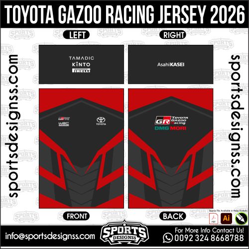 TOYOTA GAZOO RACING JERSEY 2026. TOYOTA GAZOO RACING JERSEY 2026, TOYOTA GAZOO RACING JERSEY 2026.TOYOTA GAZOO RACING JERSEY 2026, TOYOTA GAZOO RACING JERSEY 2026, TOYOTA GAZOO RACING JERSEY 2026 SHIRT VECTOR, NEW TOYOTA GAZOO RACING JERSEY 2026 2022/23. Sublimation Football Shirt Pattern, Soccer JERSEY Printing Files, Football Shirt Ai Files, Football Shirt Vector, Football Kit Vector, Sublimation Soccer JERSEY Printing Files,