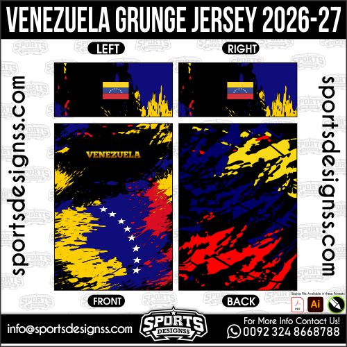VENEZUELA GRUNGE JERSEY 2026-27. VENEZUELA GRUNGE JERSEY 2026-27, VENEZUELA GRUNGE JERSEY 2026-27.VENEZUELA GRUNGE JERSEY 2026-27, VENEZUELA GRUNGE JERSEY 2026-27, VENEZUELA GRUNGE JERSEY 2026-27 SHIRT VECTOR, NEW VENEZUELA GRUNGE JERSEY 2026-27 2022/23. Sublimation Football Shirt Pattern, Soccer JERSEY Printing Files, Football Shirt Ai Files, Football Shirt Vector, Football Kit Vector, Sublimation Soccer JERSEY Printing Files,