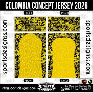 COLOMBIA CONCEPT JERSEY 2026. COLOMBIA CONCEPT JERSEY 2026, COLOMBIA CONCEPT JERSEY 2026.COLOMBIA CONCEPT JERSEY 2026, COLOMBIA CONCEPT JERSEY 2026, COLOMBIA CONCEPT JERSEY 2026 SHIRT VECTOR, NEW COLOMBIA CONCEPT JERSEY 2026. Sublimation Football Shirt Pattern, Soccer JERSEY Printing Files, Football Shirt Ai Files, Football Shirt Vector, Football Kit Vector, Sublimation Soccer JERSEY Printing Files,