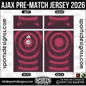 AJAX PRE-MATCH JERSEY 2026. AJAX PRE-MATCH JERSEY 2026, AJAX PRE-MATCH JERSEY 2026.AJAX PRE-MATCH JERSEY 2026, AJAX PRE-MATCH JERSEY 2026, AJAX PRE-MATCH JERSEY 2026 SHIRT VECTOR, NEW AJAX PRE-MATCH JERSEY 2026. Sublimation Football Shirt Pattern, Soccer JERSEY Printing Files, Football Shirt Ai Files, Football Shirt Vector, Football Kit Vector, Sublimation Soccer JERSEY Printing Files,