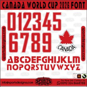 CANADA WORLD CUP 2026 FONT Download by Sports Designss _Football Font Premium Football Jersey Font (OTF Download) Recreate authentic football jersey designs with the [CANADA WORLD CUP], built for realistic, match-ready sports visuals. Upgrade your designs with the [CANADA WORLD CUP], a premium football jersey font inspired by modern professional sports aesthetics. Designed for creators who want clean, authentic, and game-ready visuals, this font helps you produce high-quality football designs that actually look professional. ⚽ What You Get: High-quality OTF font file (Ready to install) Clean and authentic football-style typography Works with Photoshop, Illustrator, CorelDRAW & more 🎨 Perfect For: Football / Soccer jersey designs Team kits & sports branding Mockups & merchandise Social media posts & YouTube thumbnails 🚀 Why This Font? Inspired by real football design trends Built for clarity, readability, and realism Gives your designs a professional, match-ready look 🔒 Important Notes: Digital product only (no physical item) Instant download after purchase No refunds on digital items ⚡ Designed for creators who take sports design seriously.