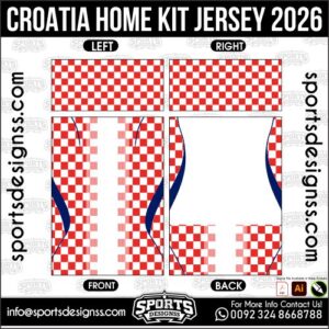 CROATIA HOME KIT JERSEY 2026. CROATIA HOME KIT JERSEY 2026, CROATIA HOME KIT JERSEY 2026.CROATIA HOME KIT JERSEY 2026, CROATIA HOME KIT JERSEY 2026, CROATIA HOME KIT JERSEY 2026 SHIRT VECTOR, NEW CROATIA HOME KIT JERSEY 2026. Sublimation Football Shirt Pattern, Soccer JERSEY Printing Files, Football Shirt Ai Files, Football Shirt Vector, Football Kit Vector, Sublimation Soccer JERSEY Printing Files,