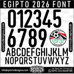 Download the EGIPTO 2026 Font by Sports Designss β a premium football jersey font inspired by modern kits. Perfect for creating professional soccer designs, team jerseys, and custom branding projects.