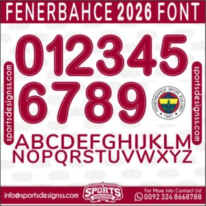 Download the FENERBAHCE 2026 Font by Sports Designss β a premium football jersey font inspired by modern kits. Perfect for creating professional soccer designs, team jerseys, and custom branding projects.