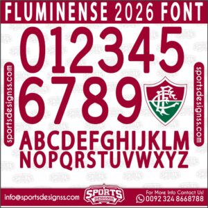 Download the FLUMINENSE 2026 Font by Sports Designss β a premium football jersey font inspired by modern kits. Perfect for creating professional soccer designs, team jerseys, and custom branding projects.