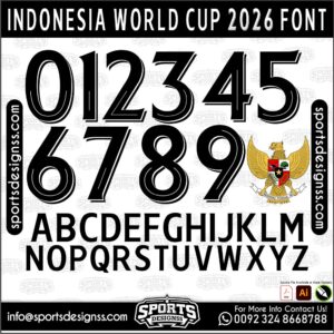 INDONESIA WORLD CUP 2026 FONT Download by Sports Designss _Football Font Premium Football Jersey Font (OTF Download) Recreate authentic football jersey designs with the [INDONESIA WORLD CUP], built for realistic, match-ready sports visuals. Upgrade your designs with the [INDONESIA WORLD CUP], a premium football jersey font inspired by modern professional sports aesthetics. Designed for creators who want clean, authentic, and game-ready visuals, this font helps you produce high-quality football designs that actually look professional. ⚽ What You Get: High-quality OTF font file (Ready to install) Clean and authentic football-style typography Works with Photoshop, Illustrator, CorelDRAW & more 🎨 Perfect For: Football / Soccer jersey designs Team kits & sports branding Mockups & merchandise Social media posts & YouTube thumbnails 🚀 Why This Font? Inspired by real football design trends Built for clarity, readability, and realism Gives your designs a professional, match-ready look 🔒 Important Notes: Digital product only (no physical item) Instant download after purchase No refunds on digital items ⚡ Designed for creators who take sports design seriously.