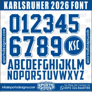 Download the KARLSRUHER 2026 Font by Sports Designss β a premium football jersey font inspired by modern kits. Perfect for creating professional soccer designs, team jerseys, and custom branding projects.