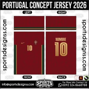 PORTUGAL CONCEPT JERSEY 2026. PORTUGAL CONCEPT JERSEY 2026, PORTUGAL CONCEPT JERSEY 2026.PORTUGAL CONCEPT JERSEY 2026, PORTUGAL CONCEPT JERSEY 2026, PORTUGAL CONCEPT JERSEY 2026 SHIRT VECTOR, NEW PORTUGAL CONCEPT JERSEY 2026. Sublimation Football Shirt Pattern, Soccer JERSEY Printing Files, Football Shirt Ai Files, Football Shirt Vector, Football Kit Vector, Sublimation Soccer JERSEY Printing Files,