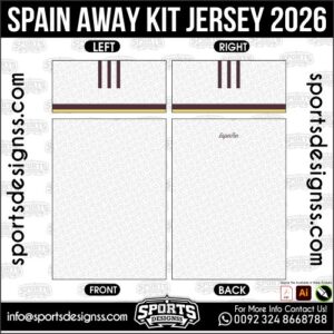 SPAIN AWAY KIT JERSEY 2026. SPAIN AWAY KIT JERSEY 2026, SPAIN AWAY KIT JERSEY 2026.SPAIN AWAY KIT JERSEY 2026, SPAIN AWAY KIT JERSEY 2026, SPAIN AWAY KIT JERSEY 2026 SHIRT VECTOR, NEW SPAIN AWAY KIT JERSEY 2026. Sublimation Football Shirt Pattern, Soccer JERSEY Printing Files, Football Shirt Ai Files, Football Shirt Vector, Football Kit Vector, Sublimation Soccer JERSEY Printing Files,