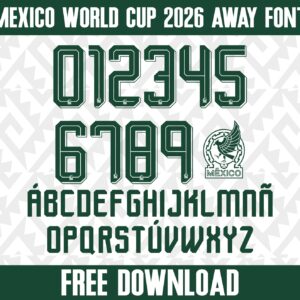 FREE Mexico World Cup 2026 Away Jersey Font