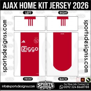 AJAX HOME KIT JERSEY 2026. AJAX HOME KIT JERSEY 2026, AJAX HOME KIT JERSEY 2026.AJAX HOME KIT JERSEY 2026, AJAX HOME KIT JERSEY 2026, AJAX HOME KIT JERSEY 2026 SHIRT VECTOR, NEW AJAX HOME KIT JERSEY 2026. Sublimation Football Shirt Pattern, Soccer JERSEY Printing Files, Football Shirt Ai Files, Football Shirt Vector, Football Kit Vector, Sublimation Soccer JERSEY Printing Files,