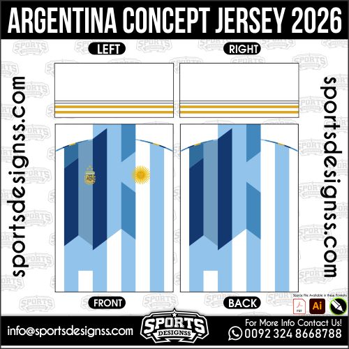 ARGENTINA CONCEPT JERSEY 2026. ARGENTINA CONCEPT JERSEY 2026, ARGENTINA CONCEPT JERSEY 2026.ARGENTINA CONCEPT JERSEY 2026, ARGENTINA CONCEPT JERSEY 2026, ARGENTINA CONCEPT JERSEY 2026 SHIRT VECTOR, NEW ARGENTINA CONCEPT JERSEY 2026 2022/23. Sublimation Football Shirt Pattern, Soccer JERSEY Printing Files, Football Shirt Ai Files, Football Shirt Vector, Football Kit Vector, Sublimation Soccer JERSEY Printing Files,