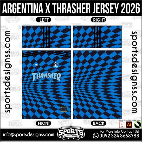 ARGENTINA X THRASHER JERSEY 2026. ARGENTINA X THRASHER JERSEY 2026, ARGENTINA X THRASHER JERSEY 2026.ARGENTINA X THRASHER JERSEY 2026, ARGENTINA X THRASHER JERSEY 2026, ARGENTINA X THRASHER JERSEY 2026 SHIRT VECTOR, NEW ARGENTINA X THRASHER JERSEY 2026 2022/23. Sublimation Football Shirt Pattern, Soccer JERSEY Printing Files, Football Shirt Ai Files, Football Shirt Vector, Football Kit Vector, Sublimation Soccer JERSEY Printing Files,