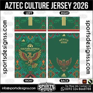 Download AZTEC CULTURE JERSEY 2026. Premium sublimation football shirt design, editable AI file for custom soccer kits and printing. Professional AZTEC CULTURE JERSEY 2026. This high-quality vector file is ΠΈΠ΄Π΅Π°Π»ΡΠ½ΠΎ suited for sublimation printing, custom football kits, and sportswear brands. Fully editable and ready for production.