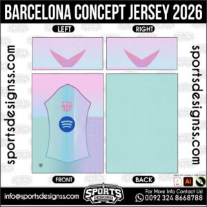 BARCELONA CONCEPT JERSEY 2026. BARCELONA CONCEPT JERSEY 2026, BARCELONA CONCEPT JERSEY 2026.BARCELONA CONCEPT JERSEY 2026, BARCELONA CONCEPT JERSEY 2026, BARCELONA CONCEPT JERSEY 2026 SHIRT VECTOR, NEW BARCELONA CONCEPT JERSEY 2026 2022/23. Sublimation Football Shirt Pattern, Soccer JERSEY Printing Files, Football Shirt Ai Files, Football Shirt Vector, Football Kit Vector, Sublimation Soccer JERSEY Printing Files,