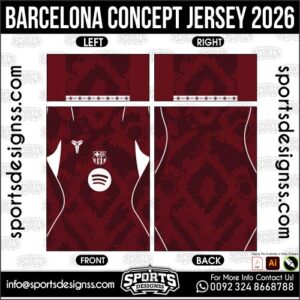 BARCELONA CONCEPT JERSEY 2026. BARCELONA CONCEPT JERSEY 2026, BARCELONA CONCEPT JERSEY 2026.BARCELONA CONCEPT JERSEY 2026, BARCELONA CONCEPT JERSEY 2026, BARCELONA CONCEPT JERSEY 2026 SHIRT VECTOR, NEW BARCELONA CONCEPT JERSEY 2026 2022/23. Sublimation Football Shirt Pattern, Soccer JERSEY Printing Files, Football Shirt Ai Files, Football Shirt Vector, Football Kit Vector, Sublimation Soccer JERSEY Printing Files,