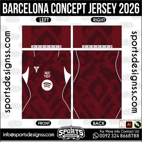 BARCELONA CONCEPT JERSEY 2026. BARCELONA CONCEPT JERSEY 2026, BARCELONA CONCEPT JERSEY 2026.BARCELONA CONCEPT JERSEY 2026, BARCELONA CONCEPT JERSEY 2026, BARCELONA CONCEPT JERSEY 2026 SHIRT VECTOR, NEW BARCELONA CONCEPT JERSEY 2026 2022/23. Sublimation Football Shirt Pattern, Soccer JERSEY Printing Files, Football Shirt Ai Files, Football Shirt Vector, Football Kit Vector, Sublimation Soccer JERSEY Printing Files,