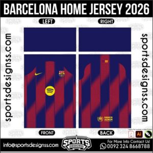 BARCELONA HOME JERSEY 2026. BARCELONA HOME JERSEY 2026, BARCELONA HOME JERSEY 2026.BARCELONA HOME JERSEY 2026, BARCELONA HOME JERSEY 2026, BARCELONA HOME JERSEY 2026 SHIRT VECTOR, NEW BARCELONA HOME JERSEY 2026. Sublimation Football Shirt Pattern, Soccer JERSEY Printing Files, Football Shirt Ai Files, Football Shirt Vector, Football Kit Vector, Sublimation Soccer JERSEY Printing Files,