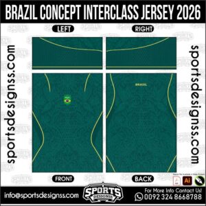 Download BRAZIL CONCEPT INTERCLASS JERSEY 2026. Premium sublimation football shirt design, editable AI file for custom soccer kits and printing. Professional BRAZIL CONCEPT INTERCLASS JERSEY 2026. This high-quality vector file is идеально suited for sublimation printing, custom football kits, and sportswear brands. Fully editable and ready for production.