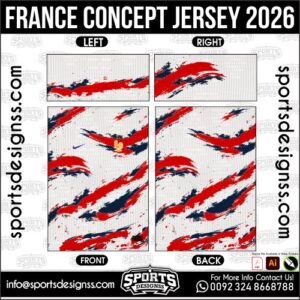 FRANCE CONCEPT JERSEY 2026. FRANCE CONCEPT JERSEY 2026, FRANCE CONCEPT JERSEY 2026.FRANCE CONCEPT JERSEY 2026, FRANCE CONCEPT JERSEY 2026, FRANCE CONCEPT JERSEY 2026 SHIRT VECTOR, NEW FRANCE CONCEPT JERSEY 2026 2022/23. Sublimation Football Shirt Pattern, Soccer JERSEY Printing Files, Football Shirt Ai Files, Football Shirt Vector, Football Kit Vector, Sublimation Soccer JERSEY Printing Files,