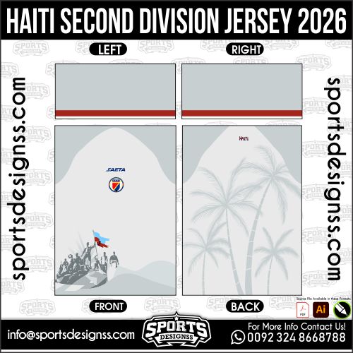 Download HAITI SECOND DIVISION JERSEY 2026. Premium sublimation football shirt design, editable AI file for custom soccer kits and printing. Professional HAITI SECOND DIVISION JERSEY 2026. This high-quality vector file is идеально suited for sublimation printing, custom football kits, and sportswear brands. Fully editable and ready for production.