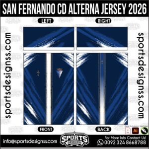 Download SAN FERNANDO CD ALTERNA JERSEY 2026. Premium sublimation football shirt design, editable AI file for custom soccer kits and printing. Professional SAN FERNANDO CD ALTERNA JERSEY 2026. This high-quality vector file is идеально suited for sublimation printing, custom football kits, and sportswear brands. Fully editable and ready for production.