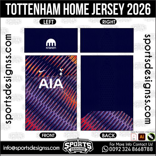 TOTTENHAM HOME JERSEY 2026. TOTTENHAM HOME JERSEY 2026, TOTTENHAM HOME JERSEY 2026.TOTTENHAM HOME JERSEY 2026, TOTTENHAM HOME JERSEY 2026, TOTTENHAM HOME JERSEY 2026 SHIRT VECTOR, NEW TOTTENHAM HOME JERSEY 2026 2022/23. Sublimation Football Shirt Pattern, Soccer JERSEY Printing Files, Football Shirt Ai Files, Football Shirt Vector, Football Kit Vector, Sublimation Soccer JERSEY Printing Files,